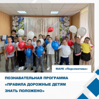 «Правила дорожные детям знать положено»